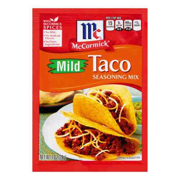 MC CORMICK TACO SEASONING MIX MILD 1oz