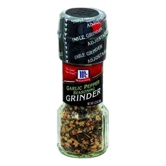 MC CORMICK GARLIC PEPPER GRINDER 1.23oz