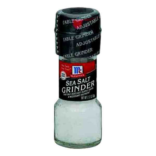 MC CORMICK SEA SALT GRINDER 12/2.12oz