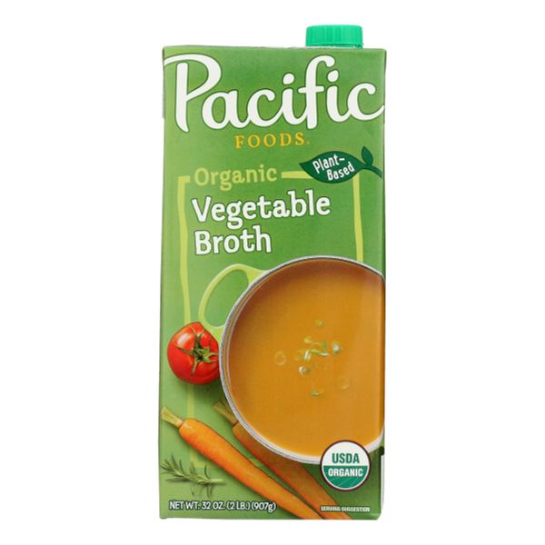 PACIFIC ORGANIC FOODS VEGETABLE BROTH 32oz