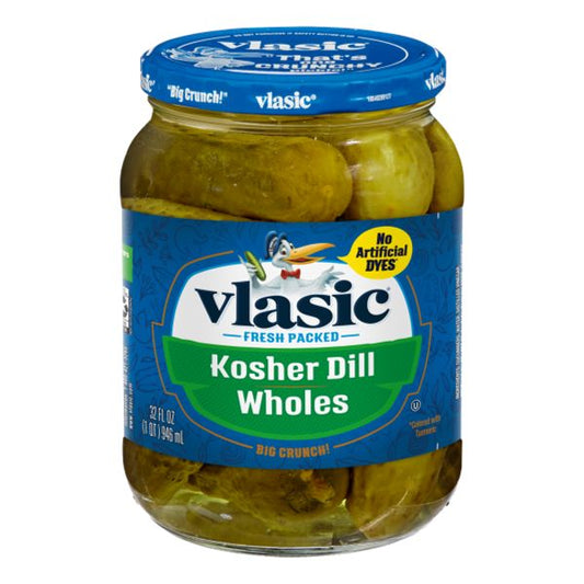 VLASIC WHOLE KOSHER DILL 32 oz