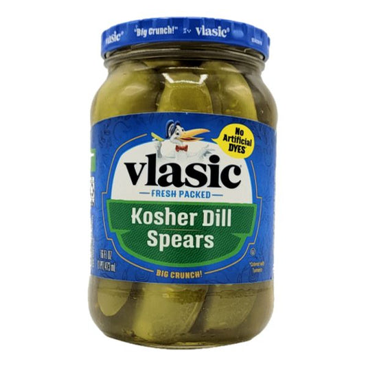 VLASIC CRUNCY KOSHER DILL SPEARS 16 oz