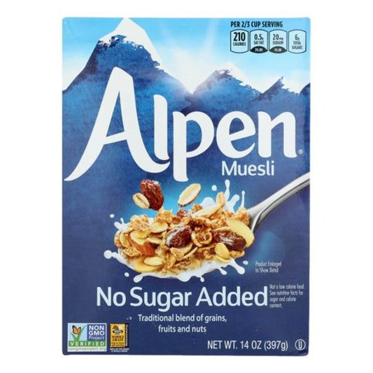 ALPEN CEREAL MUESLI NO SUGAR 14OZ