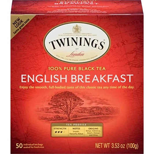 TWINING TEA ENGLISH  BREAKFAST 50 BG