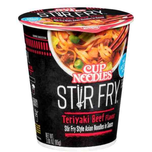 NISSIN CUP STR FRY TERIYAKI BEEF NOODLE 3oz