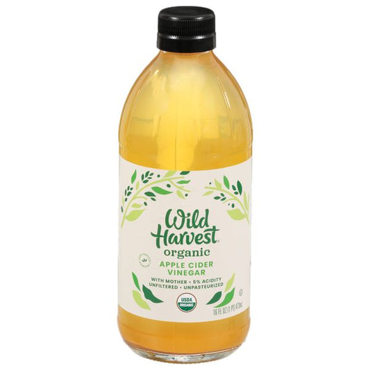 WILD HARVEST ORGANIC VINAGER APPLE  CIDER 16 OZ