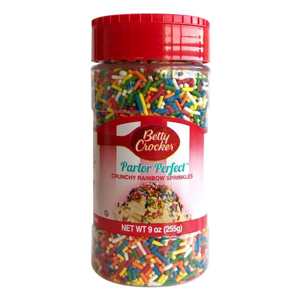 BETTY  CROCKER CONFETTI SPRINKLES 9 OZ