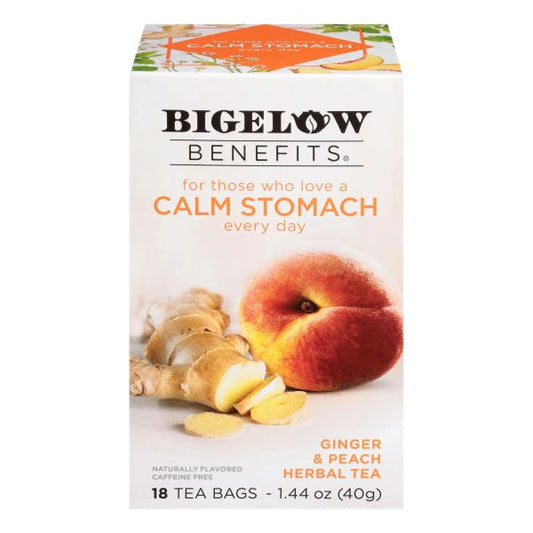 BIGELOW TEA GINGER & PEACH 18 BAGS