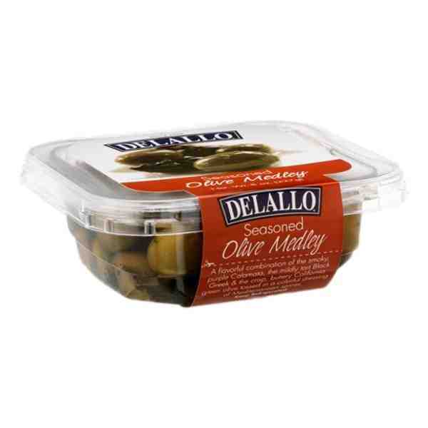 DELALLO SEASONED OLIVE MEDLEY 12oz