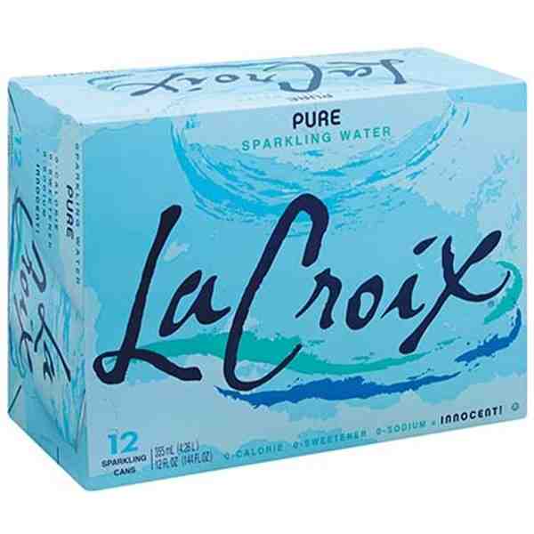LA CROIX WATER PURE SPARKLING 12oz CAN-