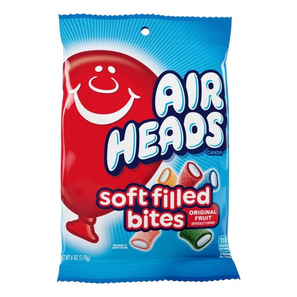 AIRHEADS SOFT FILLED BITES CANDY 6oz
