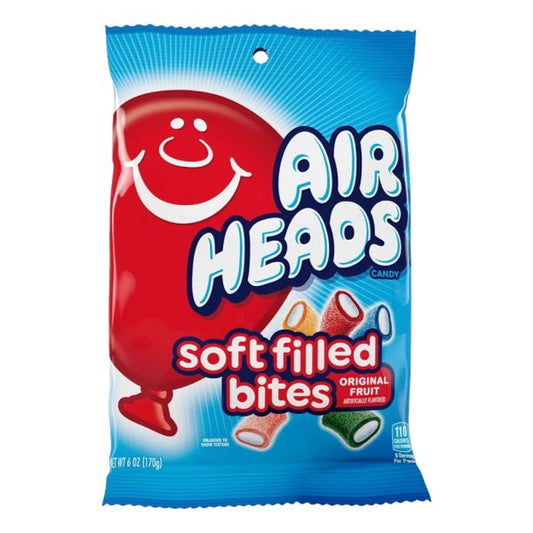 AIRHEADS SOFT FILLED BITES CANDY 6oz