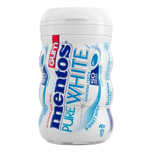 MENTOS BOTTLE PURE WHITE MINT 100gr