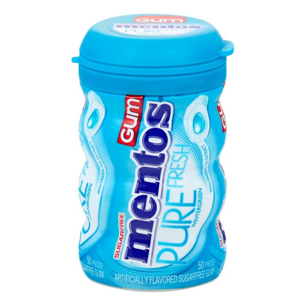 MENTOS PURE FRESH WINTERGREEN GUM 3.53oz