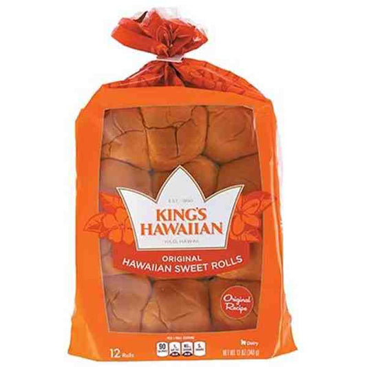 KINGS HAWAIIAN SWEET ROLLS 12oz