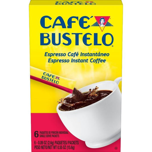 BUSTELO	INSTANT CAFE SINGLE 6CT