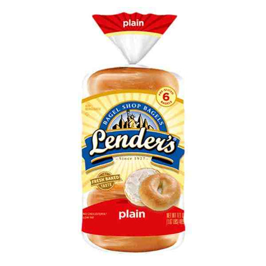 LENDERS SOFT BAGELS PLAIN 12.5oz
