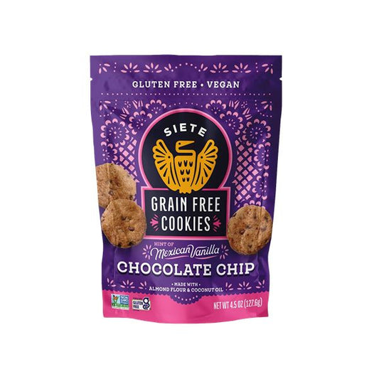 SIETE  COOKIES CHOCOLATE CHIP   4.5 OZ