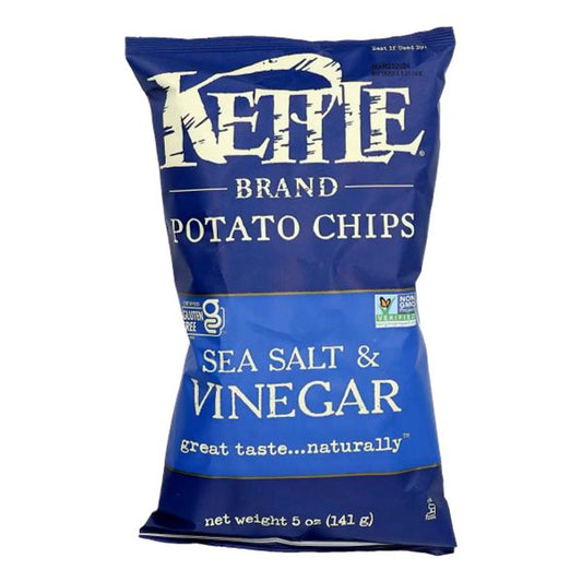 KETTLE CHIPS SEA SALT N  VINEGAR 5oz