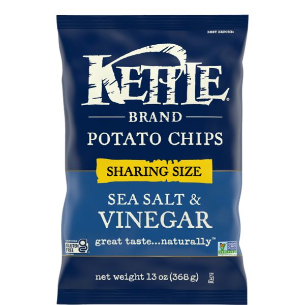 KETTLE CHIP POTATO SEA SALT & VINEGAR 13 oz