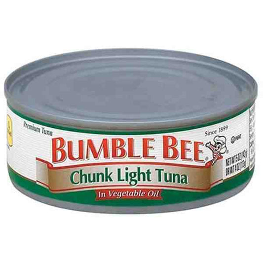 BUMBLE BEE CHUNK LIGHT TUNA VEGETABLE OIL 5OZ