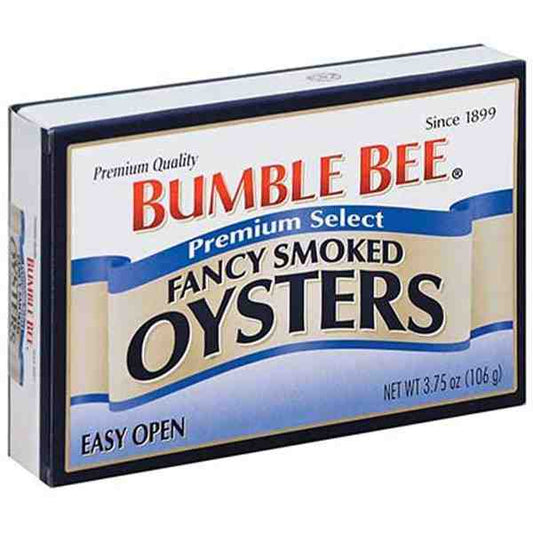 BUMBLE BEE FANCY SMOKED OYSTERS 3.75oz