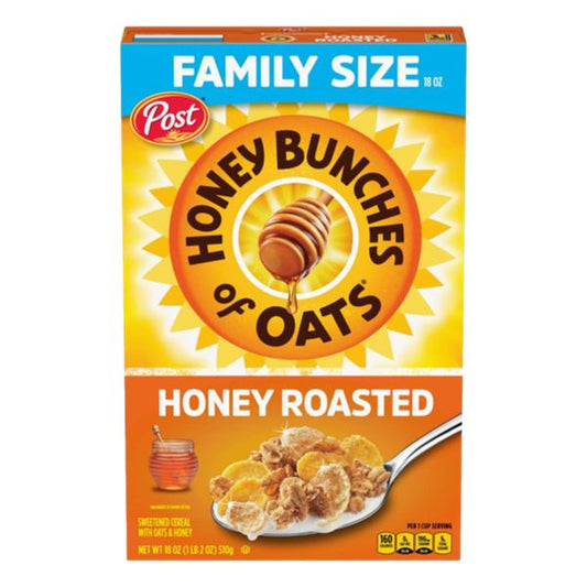 POST HONEY BUNCHES OATS  HONEY ROASTED 18 OZ