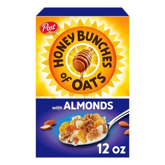POST HONEY BUNCHES OF OATS CEREAL W/ALMONDS 18 OZ