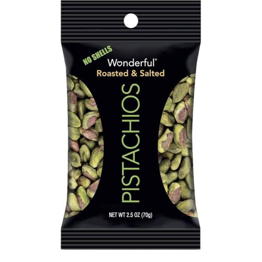 WONDERFUL SHELLED PISTACHIOS R&S 2.5 oz