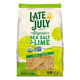 LATE JULY TORTILLA CHIPS ORGANIC  SEA SALT & LIME 10.1 OZ