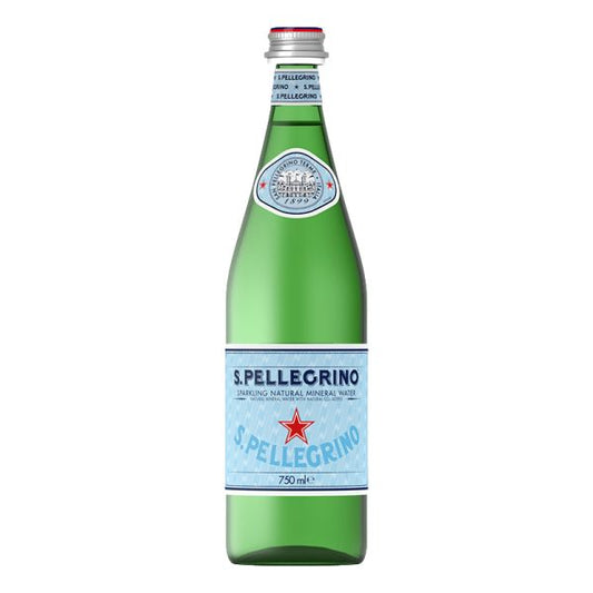 SAN PELLEGRINO SPARKLING MINERAL WATER 750ML
