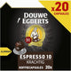 DOUWE EGBERTS ESPRESSO 10 STRONG  20 PC PACK