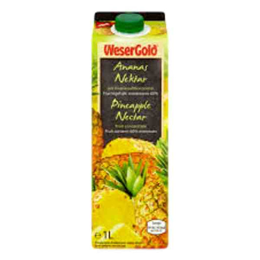 WESERGOLD PINEAPPLE JUICE 1L