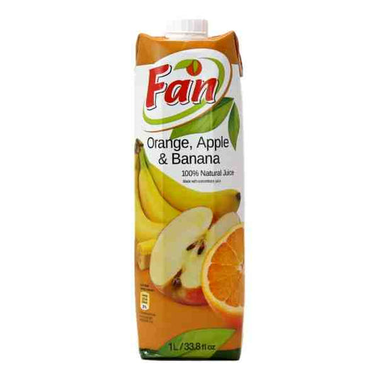 FAN JUICE ORANGE APPLE BANANA 1L