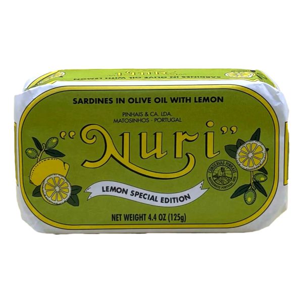 NURI SARDINES IN OLIVE OIL & LEMON 125GR