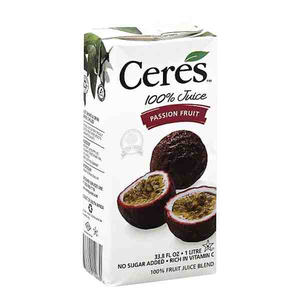 CERES PASSION FRUIT JUICE 1lt