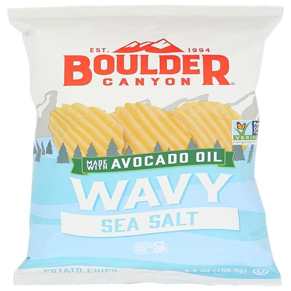 BOULDER CANYON WAVY SEA SALT POTATO CHIPS 5.5oz