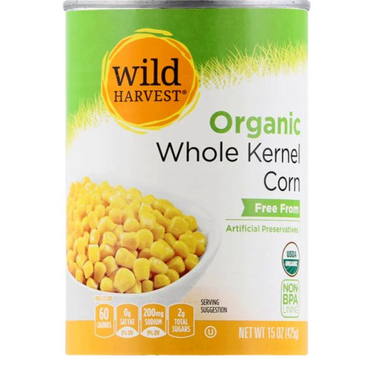 WH ORGANIC WHOLE KERNEL CORN 15oz