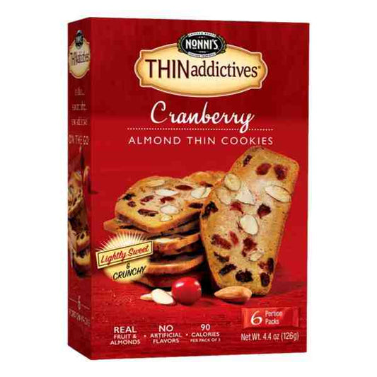 NONNIS CRANBERRY ALMOND THIN COOKIES 4.4oz