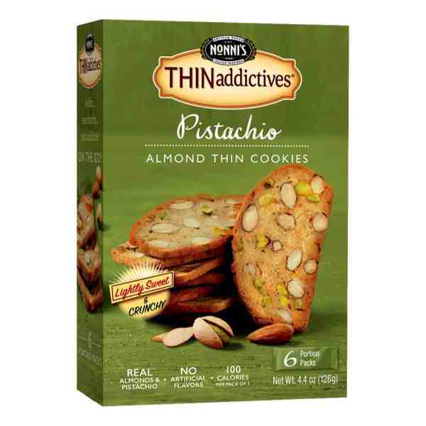 NONNIS PISTACHIO ALMOND THIN COOKIES 4.4oz