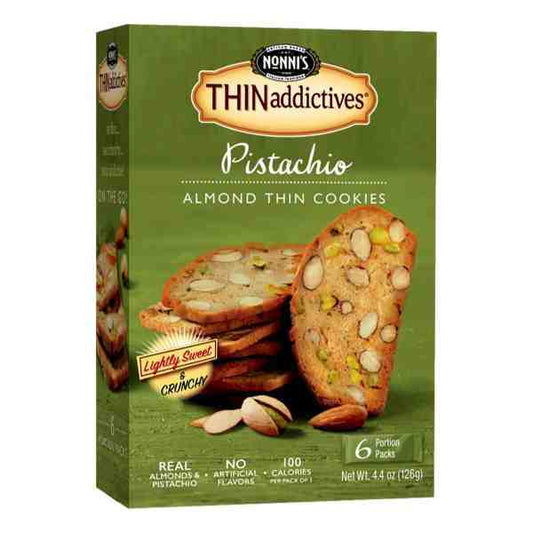 NONNIS PISTACHIO ALMOND THIN COOKIES 4.4oz