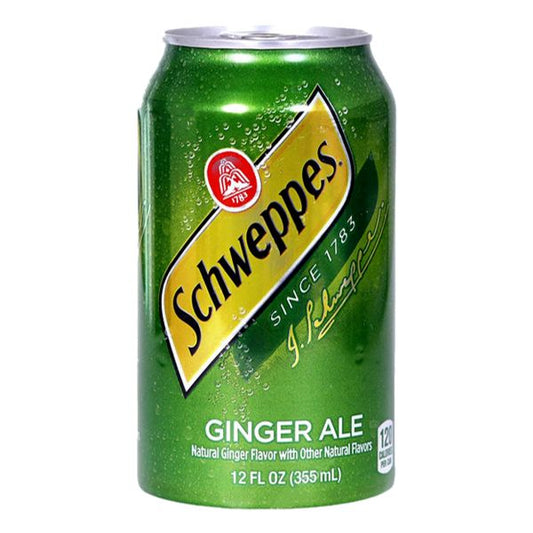 TROPICAL SCHWEPPES GINGER ALE SODA CAN 12 oz