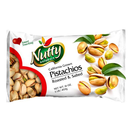 NUTTY NATUARALS PISTACHIOS 16oz