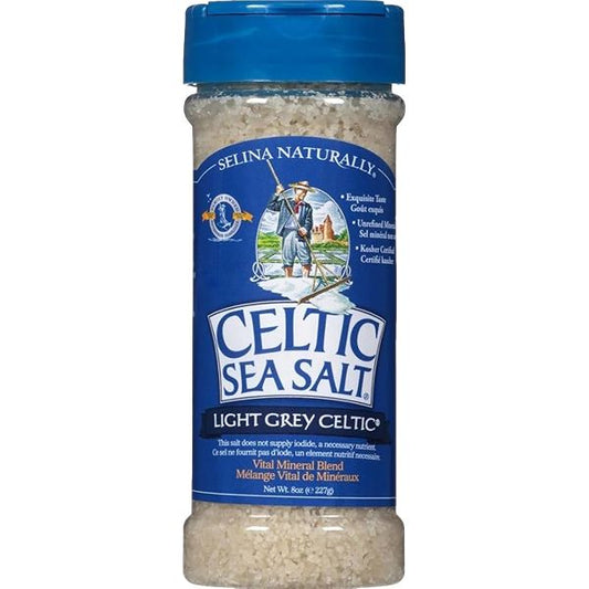 CELTIC SEA SALT SHAKER LIGHT GREY 8 OZ