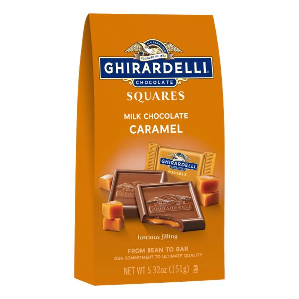 GHIRARDELLI SQUARES MILK & CARAMEL 5.32oz