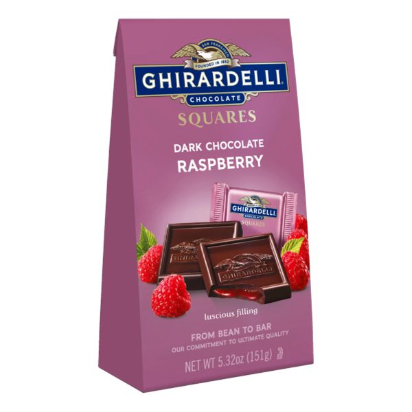 GHIRARDELLI DARK CHOCO&RASBERRY 5.32oz