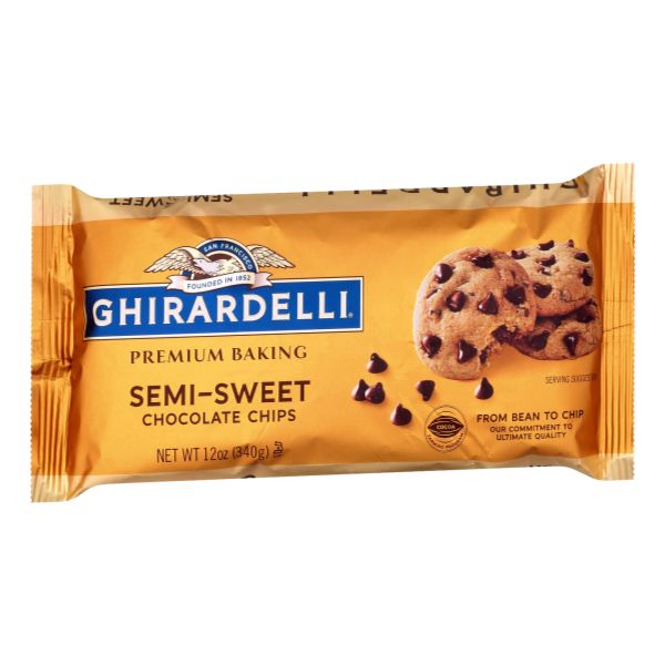 GHIRARDELLI SEMI SWEET CHOCOLATE CHIPS 12oz