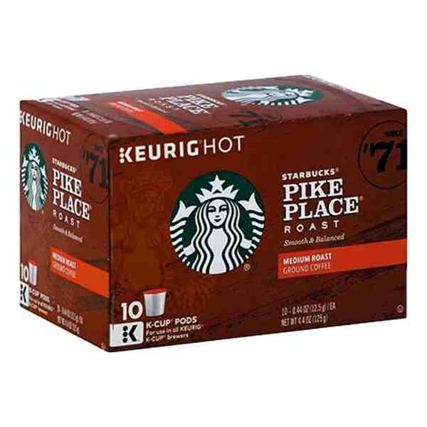 STARBUCKS KCUP PIKES PLACE 10ct