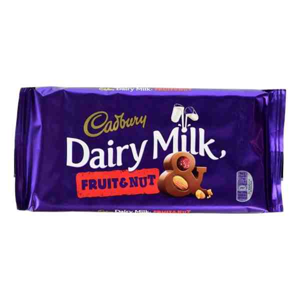CADBURY DAIRY MILK FRUIT&NUT 180gr