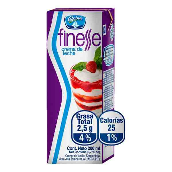 CREMA DE LECHE FINESSE 200ml